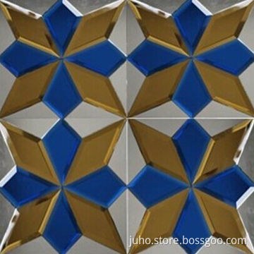 Latest design crystal glass mosaic mix ceramic mosaic tile